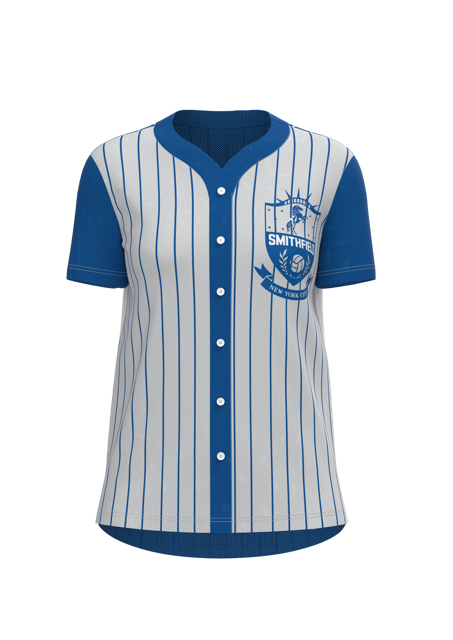 Women's Classic "Faux" Full Button Short Sleeve Softball Jersey