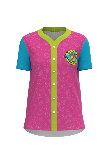 Women's Classic Full Button Short Sleeve Softball Jersey