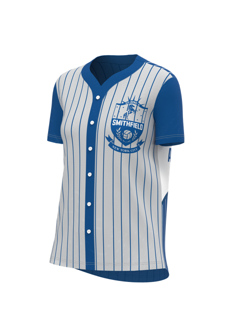 Women's Classic "Faux" Full Button Short Sleeve Softball Jersey