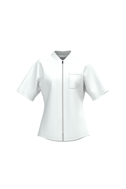 Women's Noma Hybrid Full Zip Chef Coat Short Sleeve