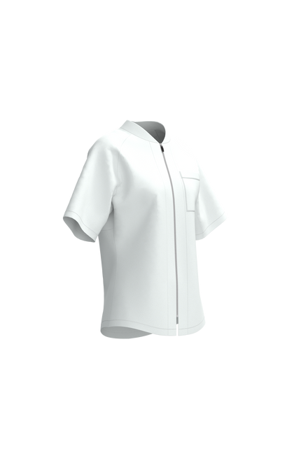 Women's Noma Hybrid Full Zip Chef Coat Short Sleeve