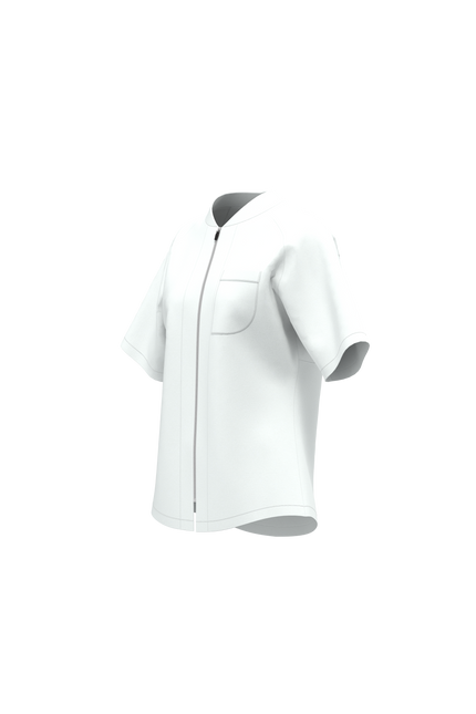 Women's Noma Hybrid Full Zip Chef Coat Short Sleeve