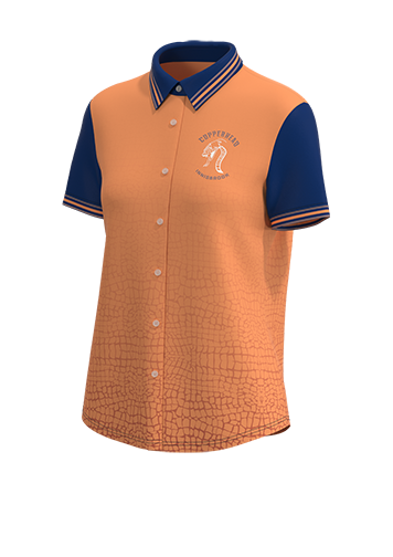 Women's Elite Full Button Short Sleeve Dress Shirt - 4-Way Tapered Fit