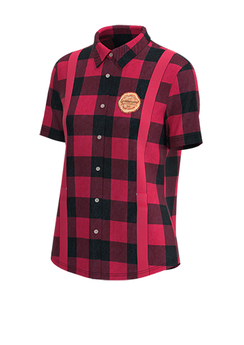 Women's Elite Full Button Short Sleeve Dress Shirt - 4-Way Tapered Fit