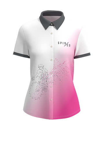 Women's Elite Full Button Short Sleeve Dress Shirt - 4-Way Tapered Fit