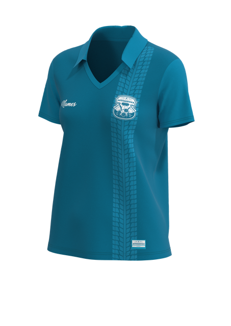 All Day No Button Short Sleeve Polo - 4-Way Standard Fit Women's