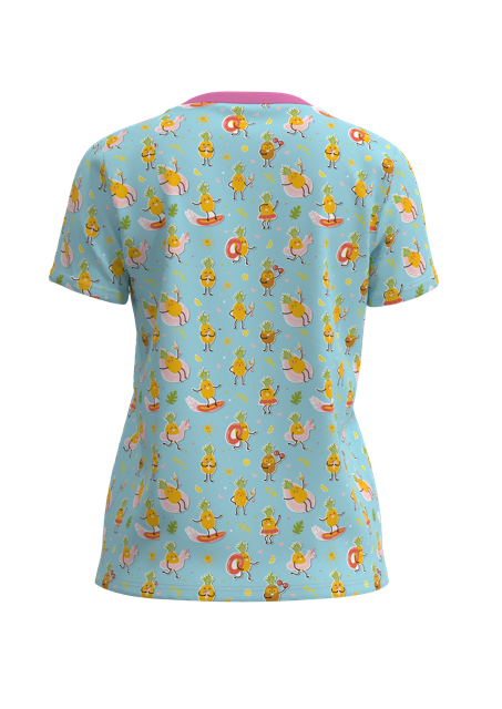 Women's All Day Short Sleeve Deep V-Neck - 4-Way Standard  Fit