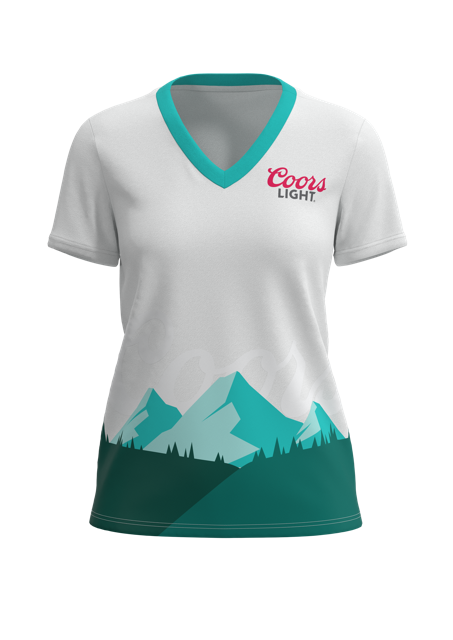 Women's All Day Short Sleeve Deep V-Neck - 4-Way Standard  Fit
