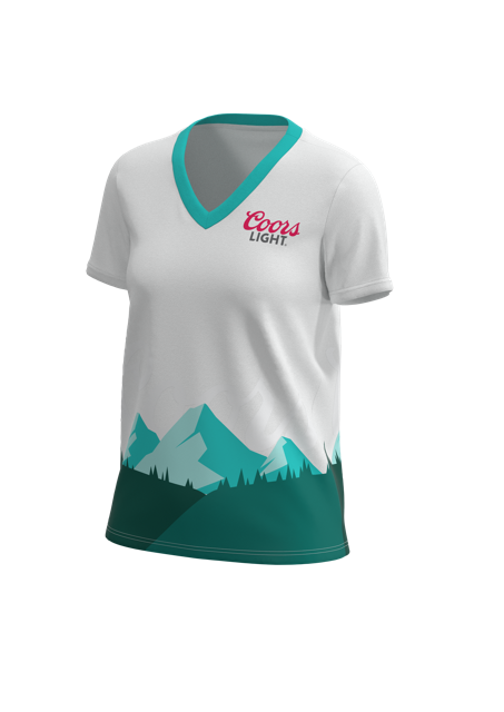 Women's All Day Short Sleeve Deep V-Neck - 4-Way Standard  Fit